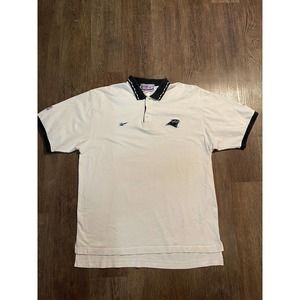 VintageCarolina Panthers Reebok Pro Line Mens Polo Shirt White Men's XL